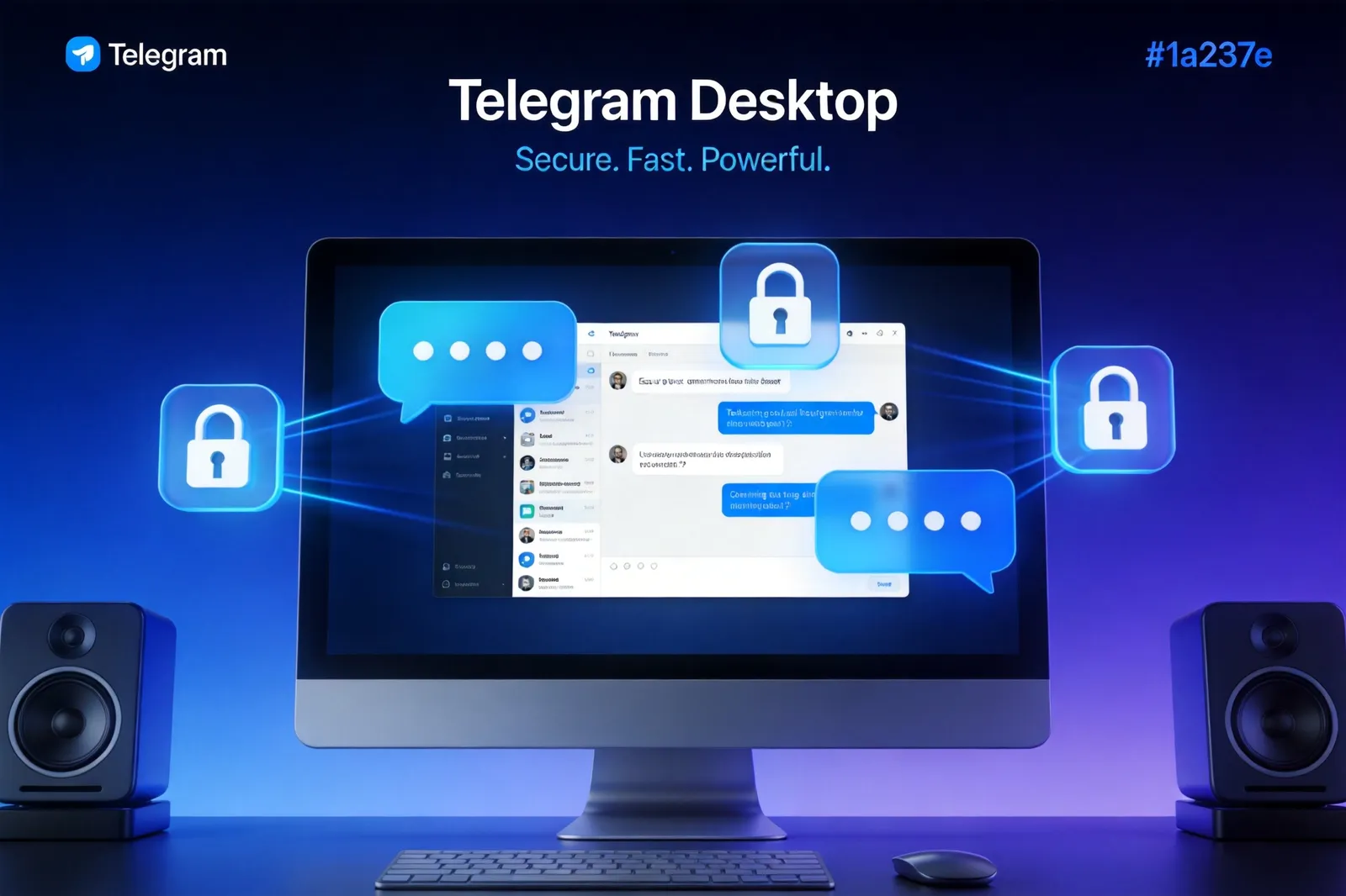 Telegram电脑版安全通讯场景展示-多设备加密同步